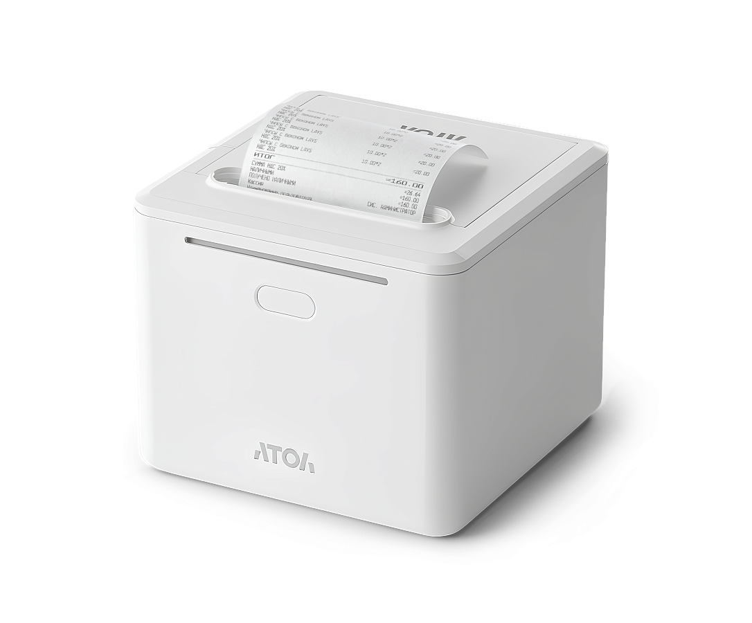 ККТ АТОЛ 22 v2 Ф. Белый. Без ФН. USB. RS-232. Ethernet. 5.0
