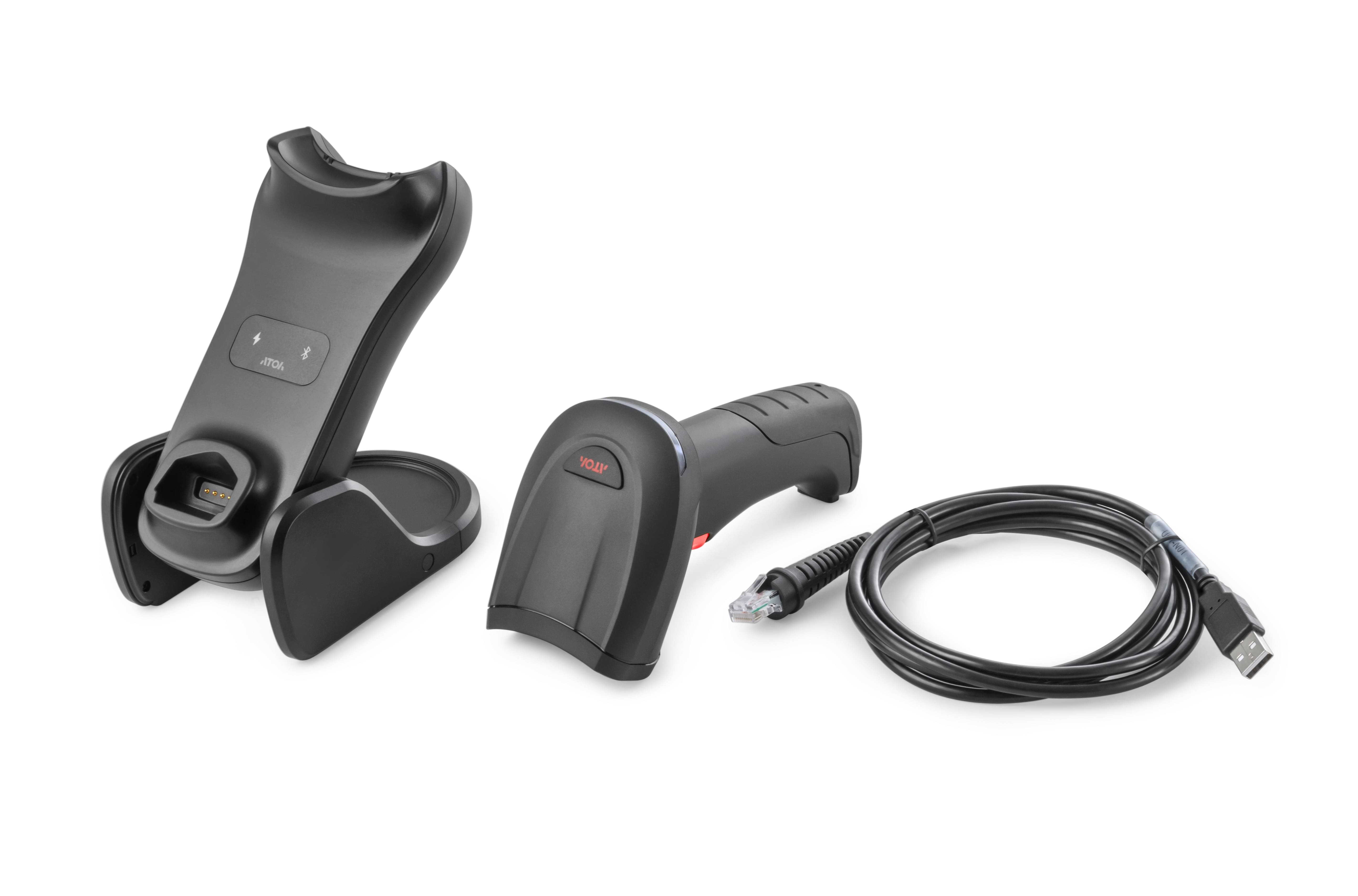 Сканер штрихкода АТОЛ SB5100 BT (2D, черный, USB, Bluetooth 5.0, IP42, c подставкой)