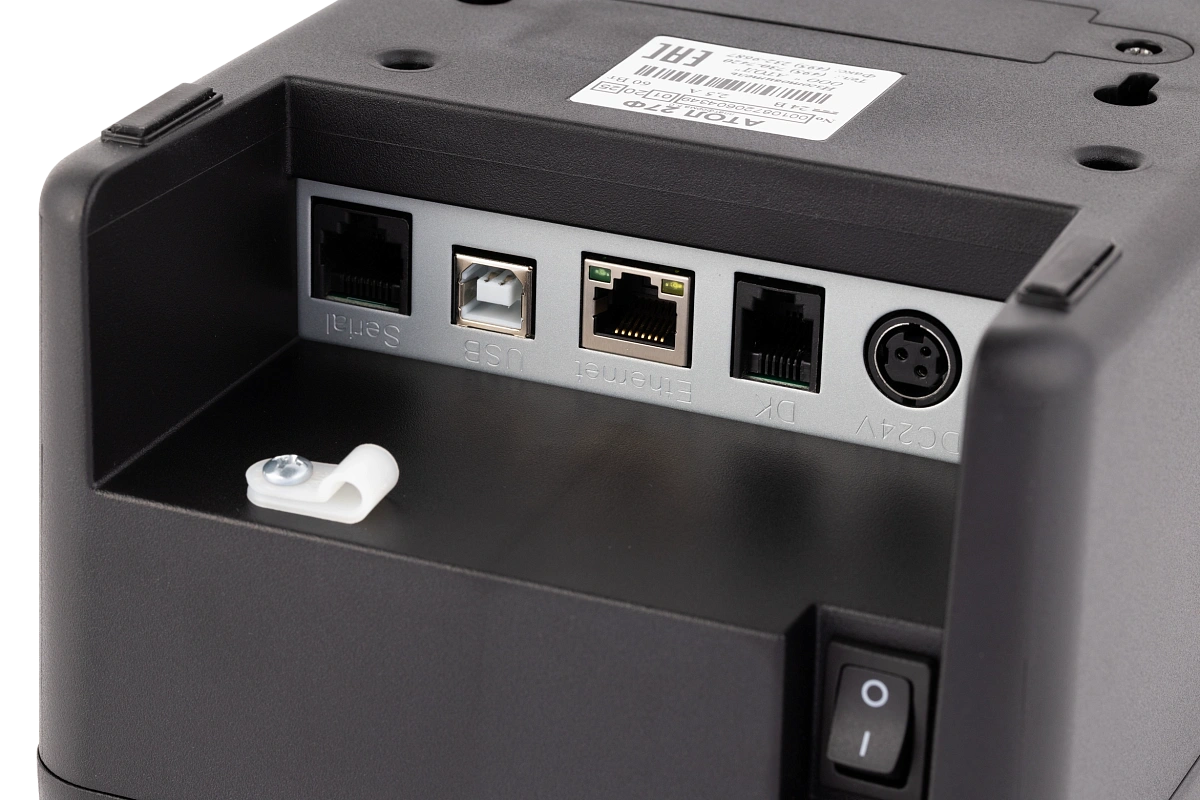ККТ АТОЛ 27Ф. Черный. Без ФН. USB. RS-232. Ethernet. 5.0