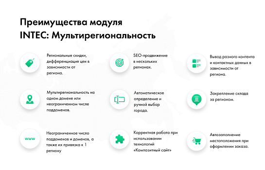INTEC: Мультирегиональность - региональная сеть вашего сайта с продвижением в поисковиках