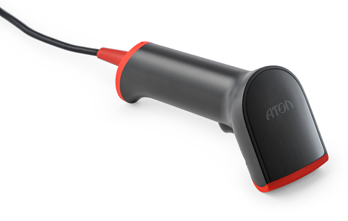 Сканер штрихкода АТОЛ Impulse 12 (2D, серый, USB, c подставкой).V2