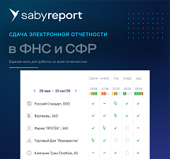 Легкий. Saby Report (Отчетность)