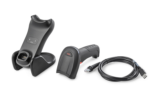 Сканер штрихкода АТОЛ SB5100 BT (2D, черный, USB, Bluetooth 5.0, IP42, c подставкой)